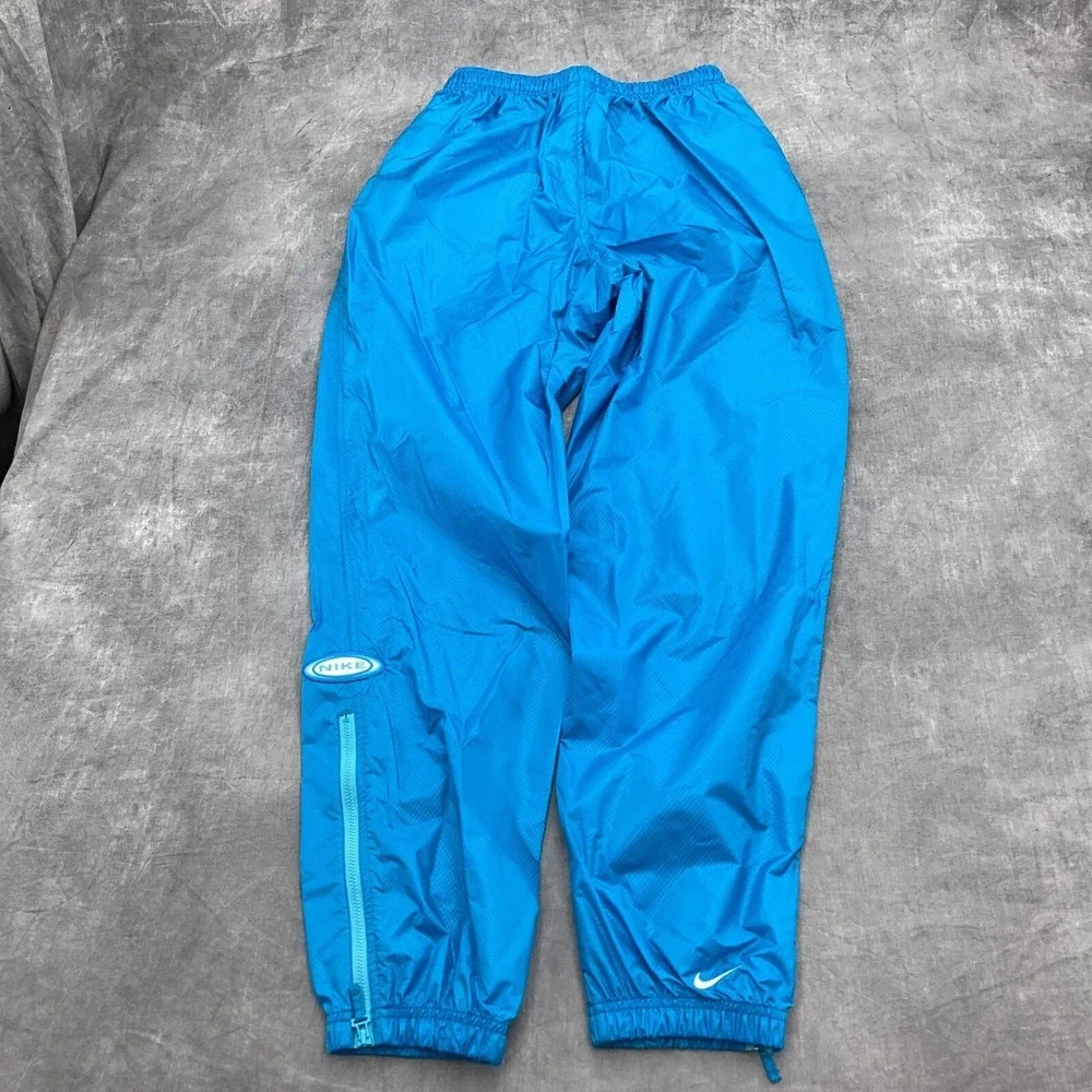 Nike Track Pants Women 4-6 Blue‎ Jogger Windbreaker Softshell Athletic 80